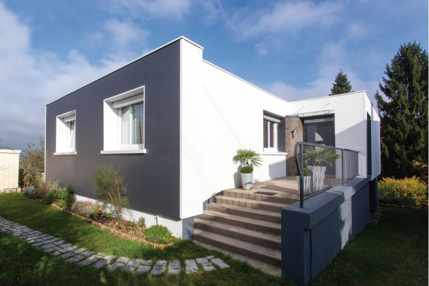 isolation extérieure maison contemporaine